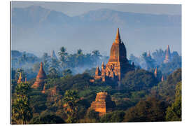 Cuadro de plexi-alu Temples of Bagan at sunrise