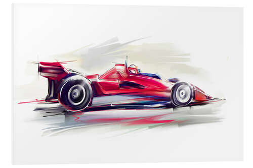 PVC print Red Race Car