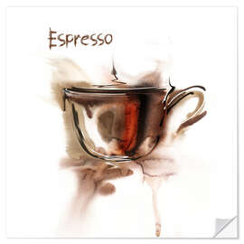 Vinilo para la pared A cup of espresso