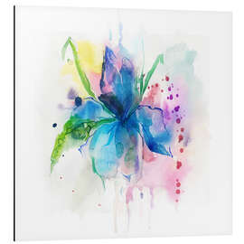 Magnettafel Blauer Hibiskus