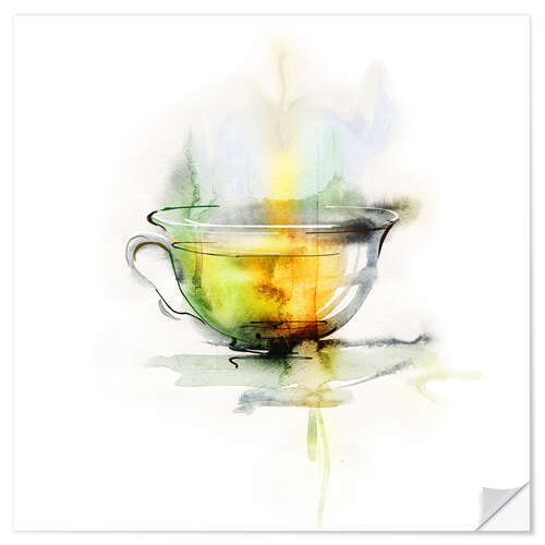 Wall sticker Hot chamomile tea