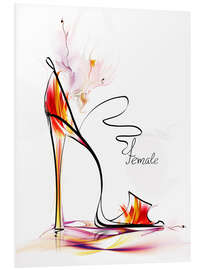 Foam board print High heels