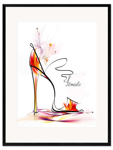 Framed art print High heels