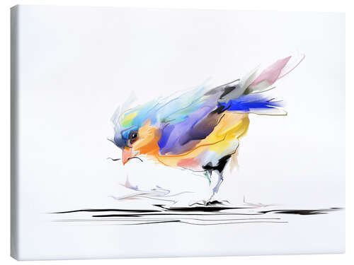 Lienzo Birdie in watercolor