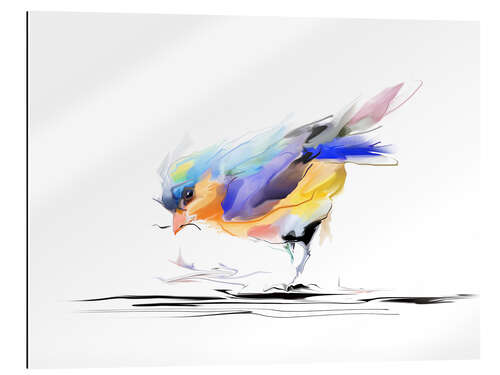 Galleriataulu Birdie in watercolor