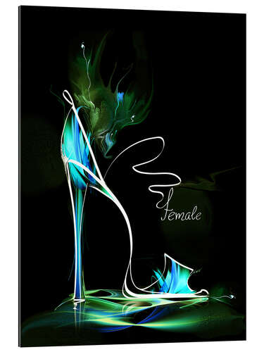 Gallery print Blacklight High Heel