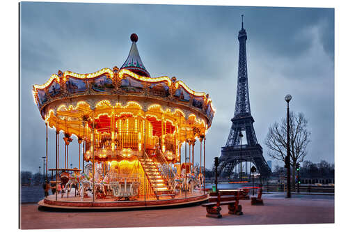 Galleritryck Carousel at the Eiffel Tower