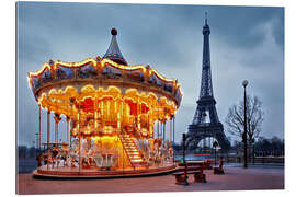 Gallery print Carousel at the Eiffel Tower