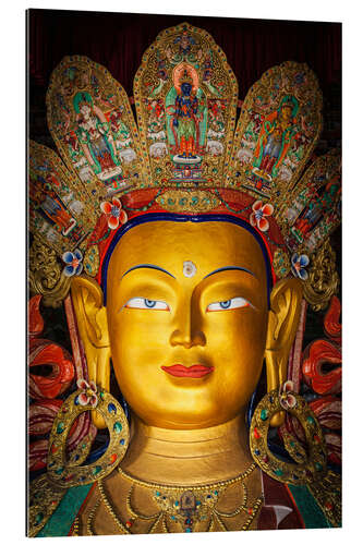 Gallery print Head of a Buddha statue