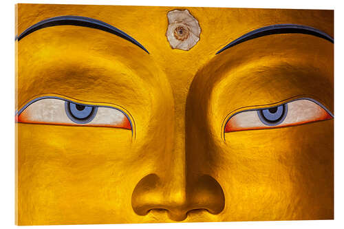 Akrylglastavla Eyes of Maitreya Buddha face