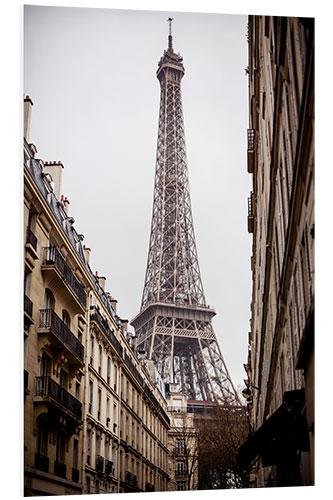 Foam board print Eiffel Tower on a rainy day, Paris