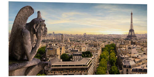 Obraz na PCV View over Paris from Notre Dame