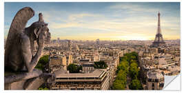 Naklejka na ścianę View over Paris from Notre Dame