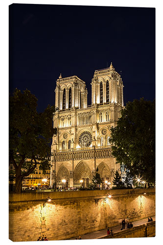 Tableau sur toile Notre-Dame de Paris de nuit