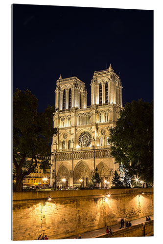 Gallery print Notre Dame by night, Paris