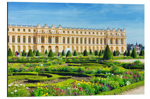 Stampa su alluminio Castle Garden of Versailles