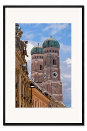 Gerahmter Kunstdruck Frauenkirche in München