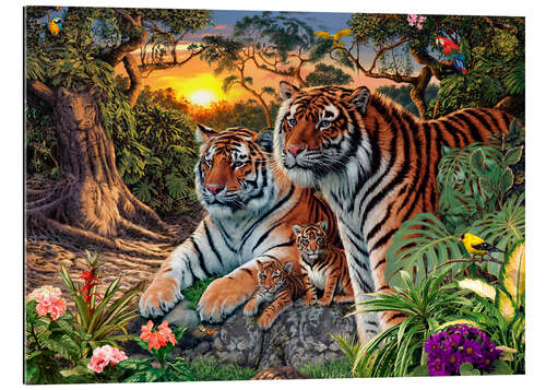 Gallery Print Versteckte Tiger