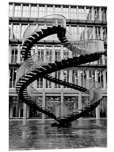 Bilde på skumplate Endless steel stairway in Munich