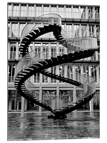 Gallery print Endless steel stairway in Munich