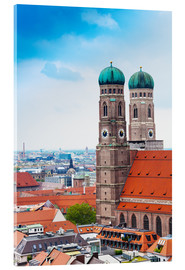 Acrylic print Towers of Frauenkirche in Munich