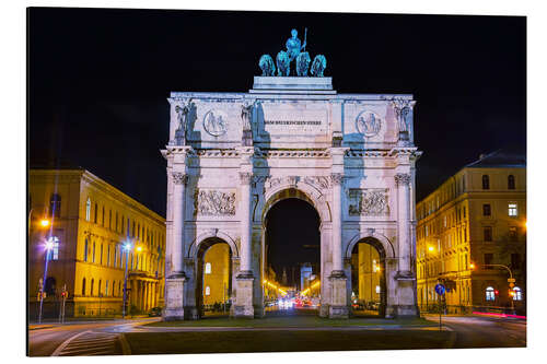 Aluminium print Triumphal arch (Siegestor) in Munich