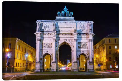 Canvas print Triumphal arch (Siegestor) in Munich