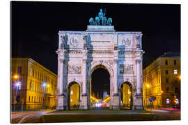 Quadro em plexi-alumínio Triumphal arch (Siegestor) in Munich