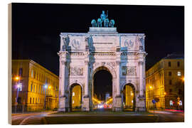 Holzbild Triumphbogen (Siegestor) in München