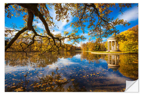 Selvklæbende plakat Park of Nymphenburg palace