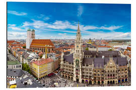 Aluminium print Munich views