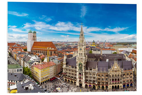 Hartschaumbild Münchener Aussicht