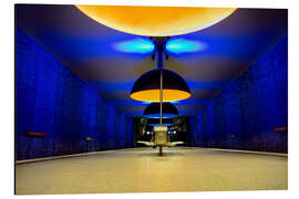 Alumiinitaulu Westfriedhof subway station, Munich