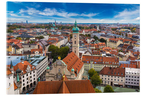 Cuadro de metacrilato Aerial view of Munich