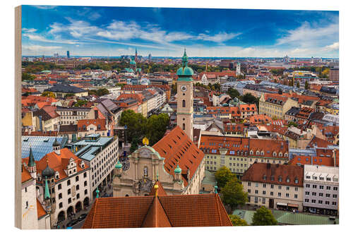 Trebilde Aerial view of Munich