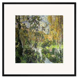 Gerahmter Kunstdruck Landschaft Pawlowsk