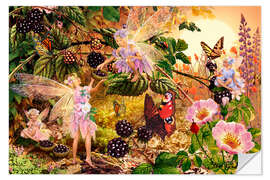 Selvklebende plakat Autumn Fairies