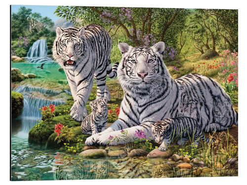 Tableau en aluminium White Tiger Clan