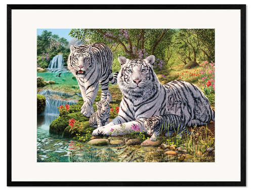 Kehystetty taidepainatus White Tiger Clan