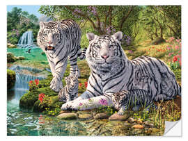 Selvklebende plakat White Tiger Clan