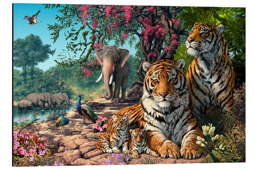 Tableau en aluminium Tiger Sanctuary