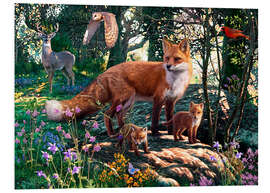 Foam board print Woodland Wildlife