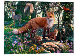 Magnettafel Wildtiere des Waldes