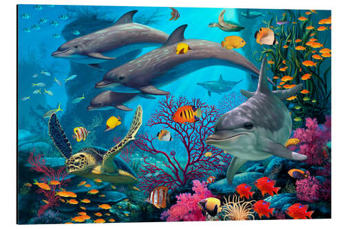 Tableau en aluminium Secrets Of The Reef