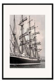 Gerahmter Kunstdruck Segelschiff
