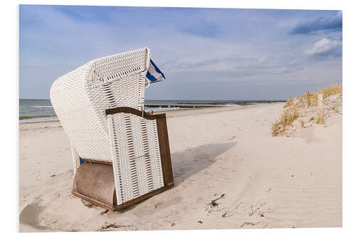 PVC-tavla beach chair on the Baltic Sea