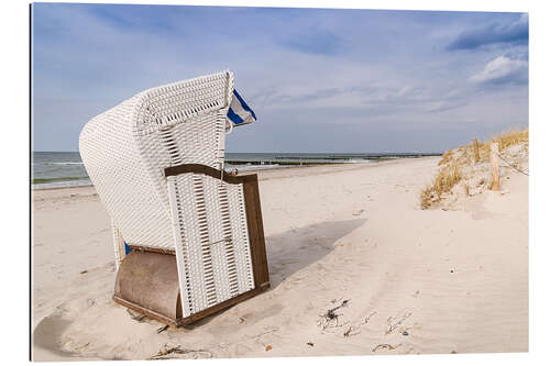 Quadro em plexi-alumínio beach chair on the Baltic Sea