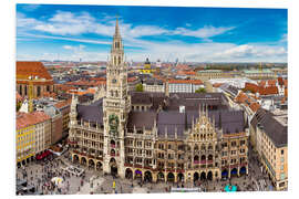 Tableau en PVC Hôtel de ville de Munich