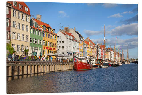 Akryylilasitaulu Nyhavn promenade, Copenhagen