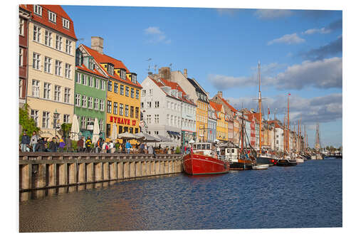 Stampa su PVC Nyhavn promenade, Copenhagen